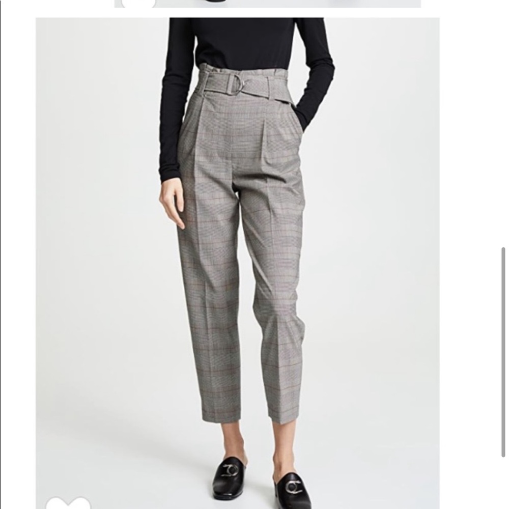 A.L.C. Black and Honey tweed twill Diego pant. Extremely flattering, size 2